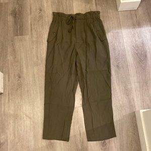 Zara khaki pants, loose fitting, never worn